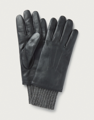 Women's Leather and Knit Gloves