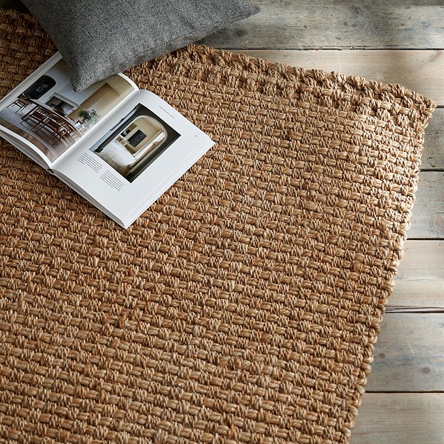 Woodbury Jute Rug Rugs The White, How To Keep A Jute Rug In Place
