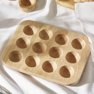 Wooden Egg Tray Kitchen Accessories The White Company UK