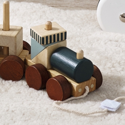 Wooden PullAlong Train Toy Children's Home Sale The White Company UK