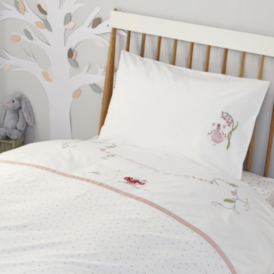 white company cot bed duvet