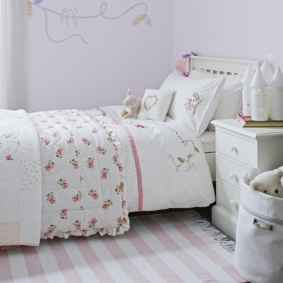 white company cot bedding