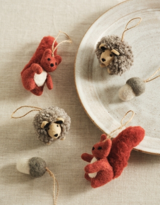 Woodland Felt Decorations – Set of 6