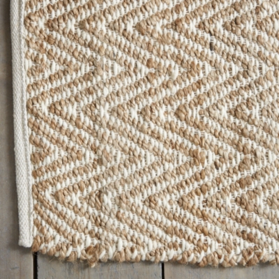 Wool & Jute Herringbone Rug Furniture Sale The White Company UK