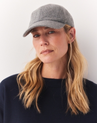 Grey wool best sale baseball cap