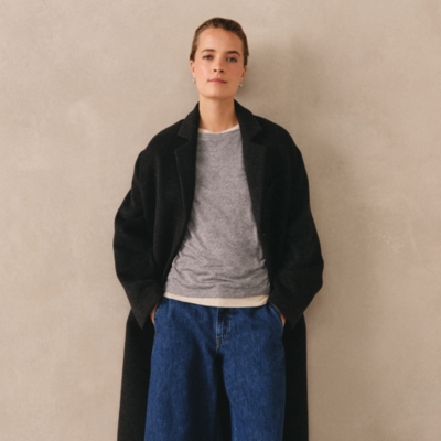 Wool Blend Double Layer Jersey Top