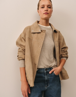 Wool Blend Double Layer Jersey Top