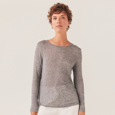 Wool Blend Layering Jersey Top