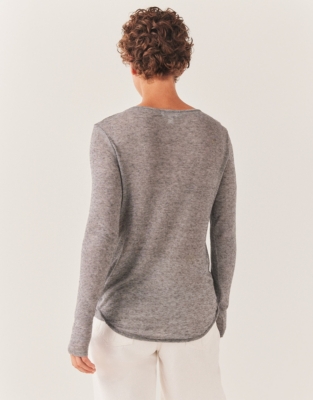Wool Blend Layering Jersey Top
