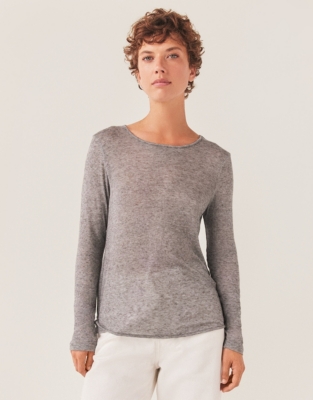 Wool Blend Layering Jersey Top