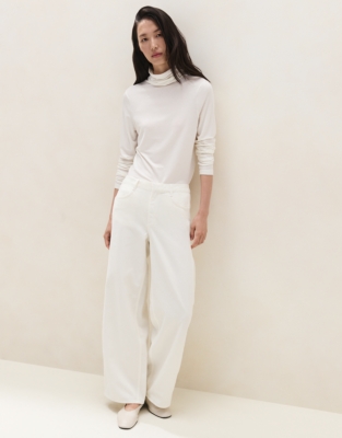 Wool Blend Turtleneck Top 