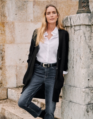 Wool Boyfriend Cardigan Jumpers & Cardigans The White Company UK