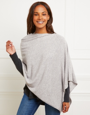 Wool-Cashmere Poncho All Clothing Sale The White Company US