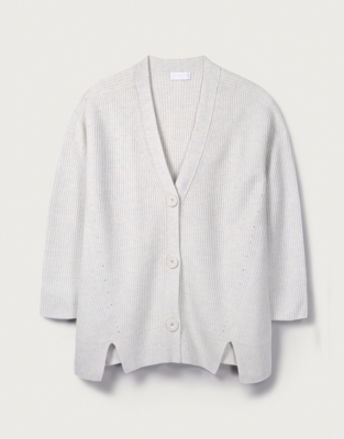 chunky knit boyfriend cardigan