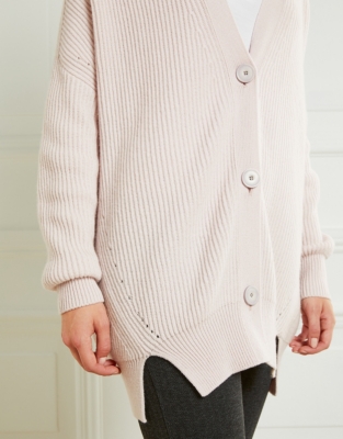 Wool Chunky Boyfriend Cardigan Clothing Sale The White Company UK