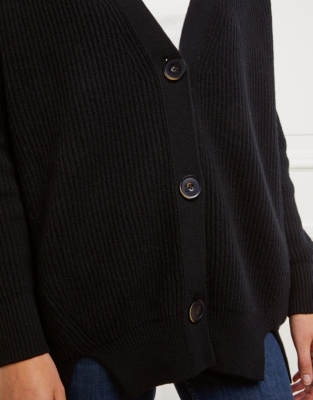 Wool Chunky Boyfriend Cardigan Clothing Sale The White Company UK