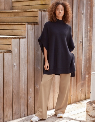 funnel neck poncho