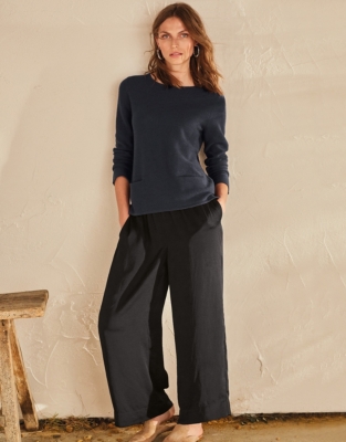 Wool-Cotton Stitch Sweater | All Clothing Sale | The White Company US