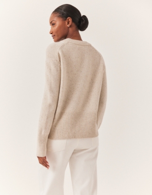 Wool Donegal V-Neck Sweater