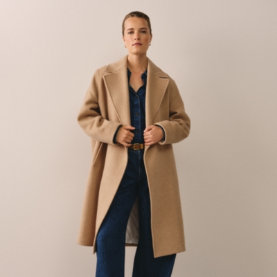 Wool Double Breasted Coat