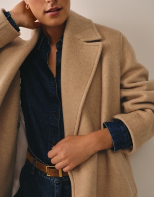 Wool Double Breasted Coat