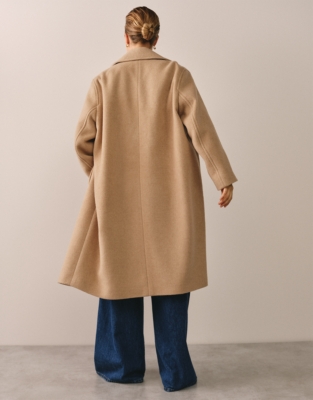 Wool Double Breasted Coat