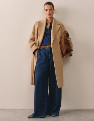 Wool Double Breasted Coat