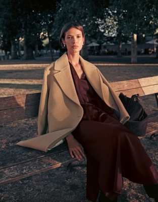 Wool Double Breasted Coat