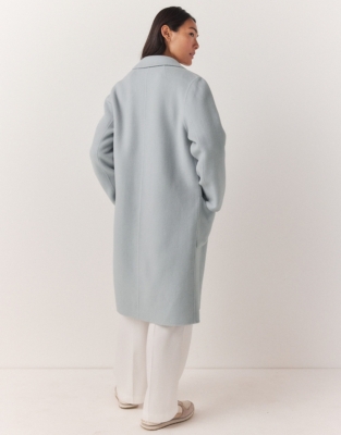 White company grey on sale coat