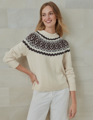 White fair 2025 isle sweater