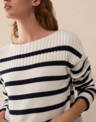 Wool Rich Breton Stripe Jumper