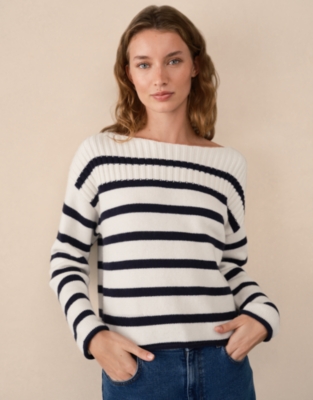Wool Rich Breton Stripe Jumper