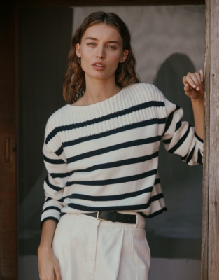 Wool Rich Breton Stripe Jumper