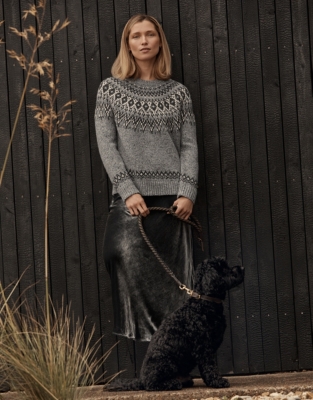 White company sale fairisle jumper