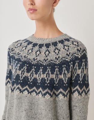 Wool Rich Donegal Fair Isle Sweater