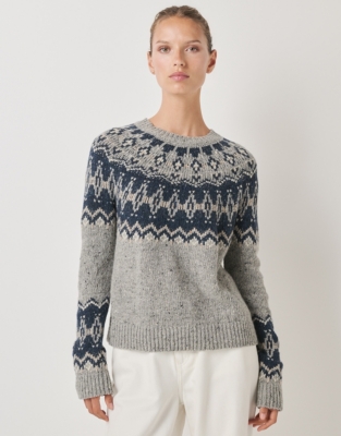 Wool Rich Donegal Fair Isle Sweater