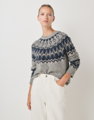 Wool Rich Donegal Fair Isle Sweater