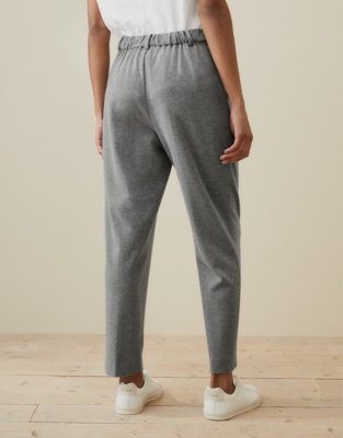 Wool-Rich Elastic-Back Tapered Trousers | Clothing Sale | The White ...