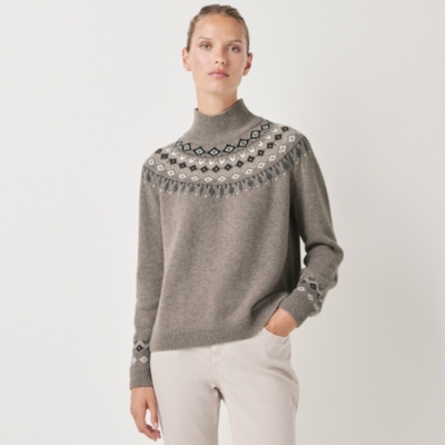 Wool Rich Graphic Fair Isle Jumper
