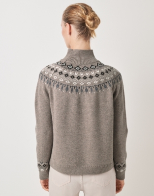 Wool Rich Graphic Fair Isle Jumper