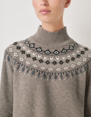 Wool Rich Graphic Fair Isle Jumper