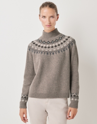 Wool Rich Graphic Fair Isle Jumper