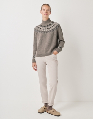 Wool Rich Graphic Fair Isle Jumper