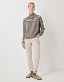 Wool Rich Graphic Fair Isle Jumper