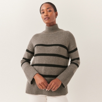 Wool Rich Oversized Stripe Jumper