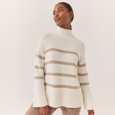 Wool Rich Oversized Stripe Jumper