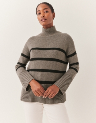 Wool Rich Oversized Stripe Jumper