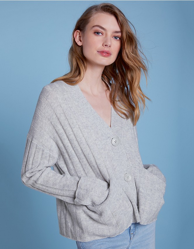 Wool Rich Turnback Cuff Cardigan | Clothing Sale | The White Company UK