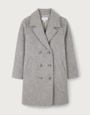 Wool Short Collared Coat, Clothing Sale