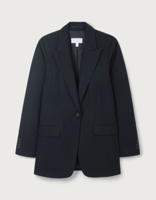 Wool Single Breasted Blazer